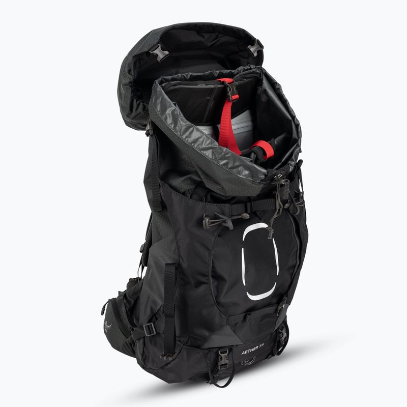 Zaino da trekking da uomo Osprey Aether 55 l nero 4