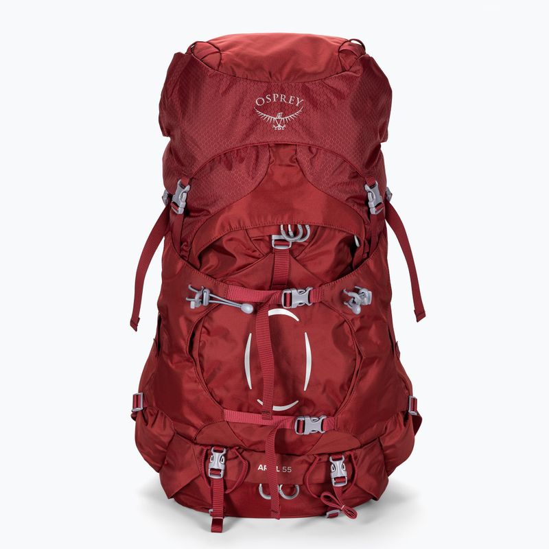 Zaino trekking da donna Osprey Ariel 55 l claret red