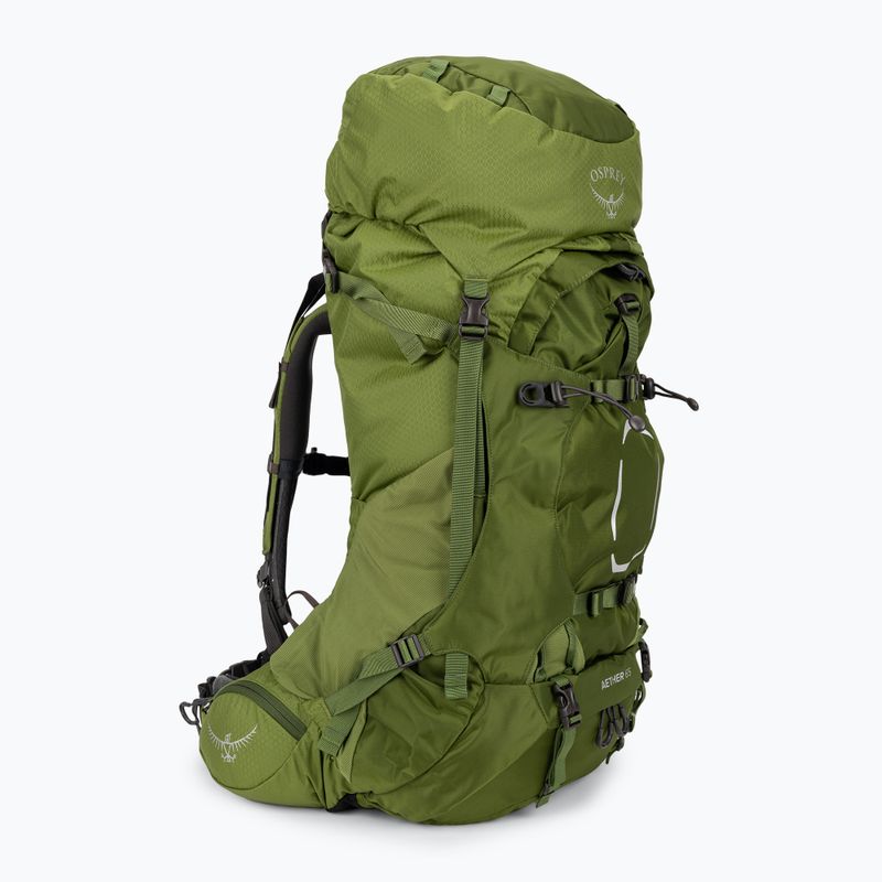 Zaino da trekking da uomo Osprey Aether 65 l aglio verde senape 2