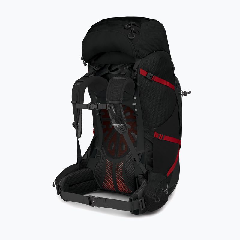 Zaino da trekking da uomo Osprey Aether Plus 100 l nero 2