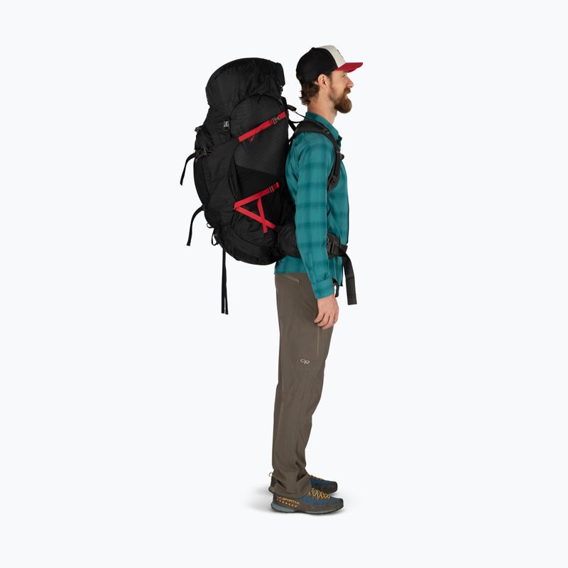Zaino da trekking da uomo Osprey Aether Plus 100 l nero 12