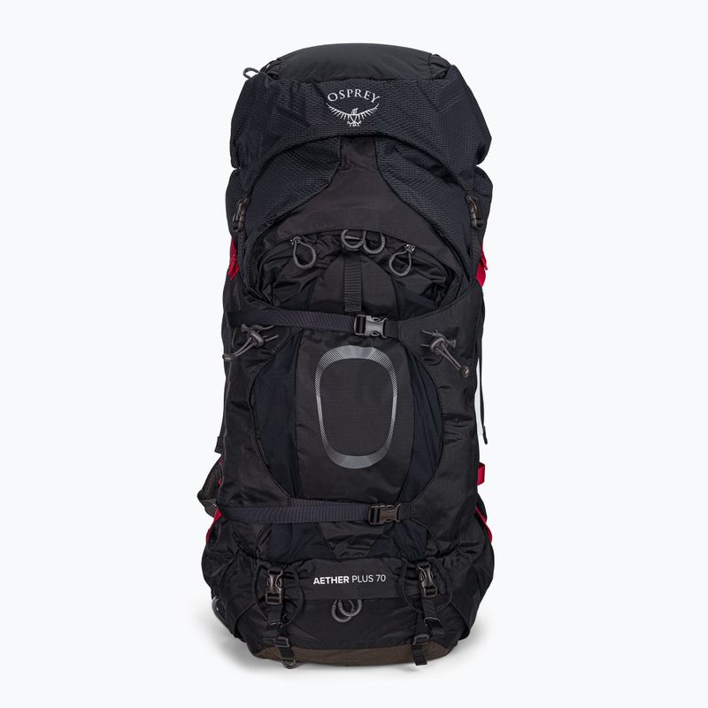 Zaino da trekking da uomo Osprey Aether Plus 70 l nero