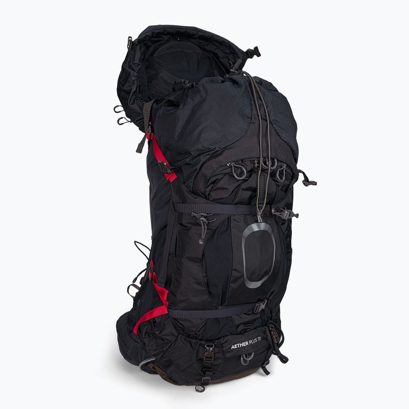 Zaino da trekking da uomo Osprey Aether Plus 70 l nero 6