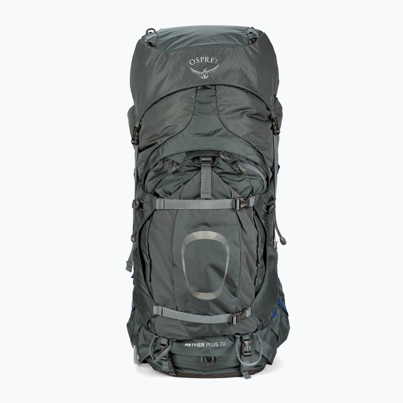 Zaino da trekking da uomo Osprey Aether Plus 70 l grigio eclisse