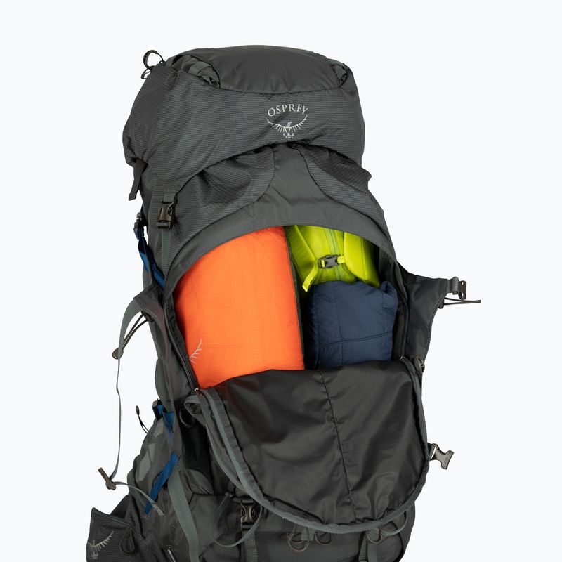 Zaino da trekking da uomo Osprey Aether Plus 70 l grigio eclisse 13