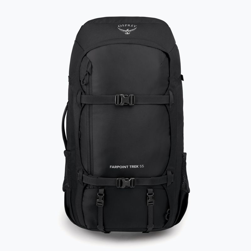 Zaino da trekking da uomo Osprey Farpoint Trek 55 l nero