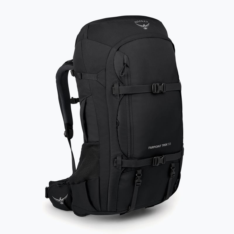 Zaino da trekking da uomo Osprey Farpoint Trek 55 l nero 2