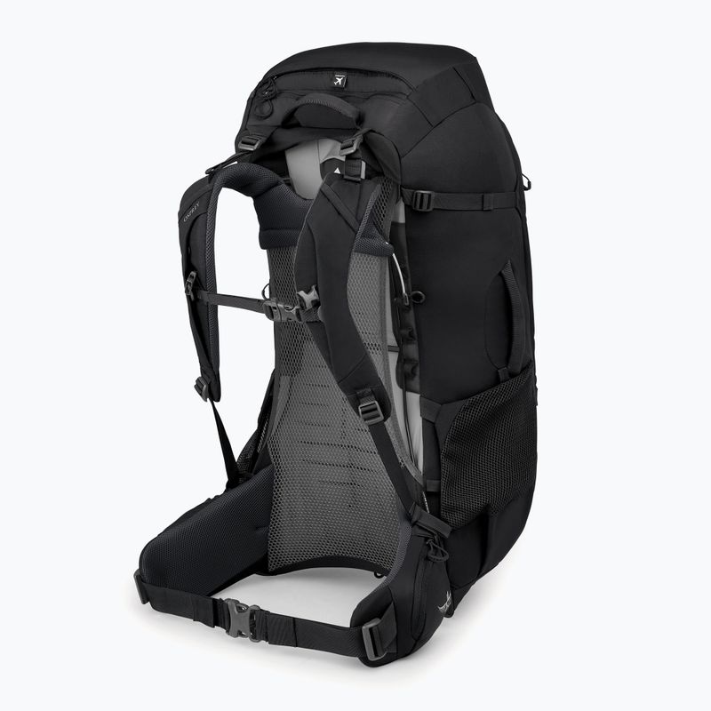 Zaino da trekking da uomo Osprey Farpoint Trek 55 l nero 3