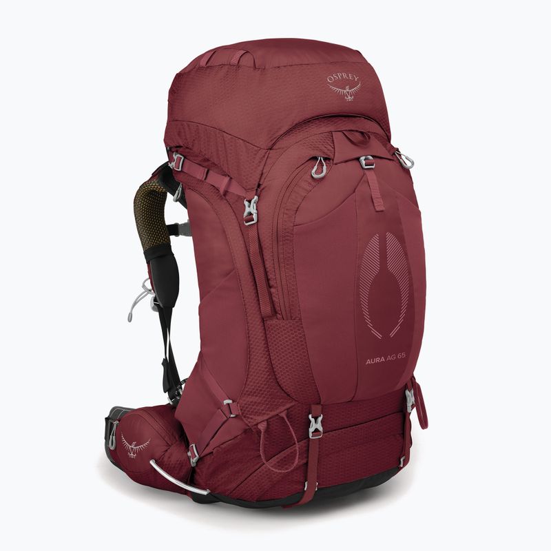 Zaino da trekking da donna Osprey Aura AG 65 l XS-S berry sorbet red 2
