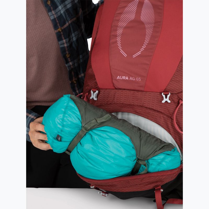 Zaino da trekking da donna Osprey Aura AG 65 l XS-S berry sorbet red 12