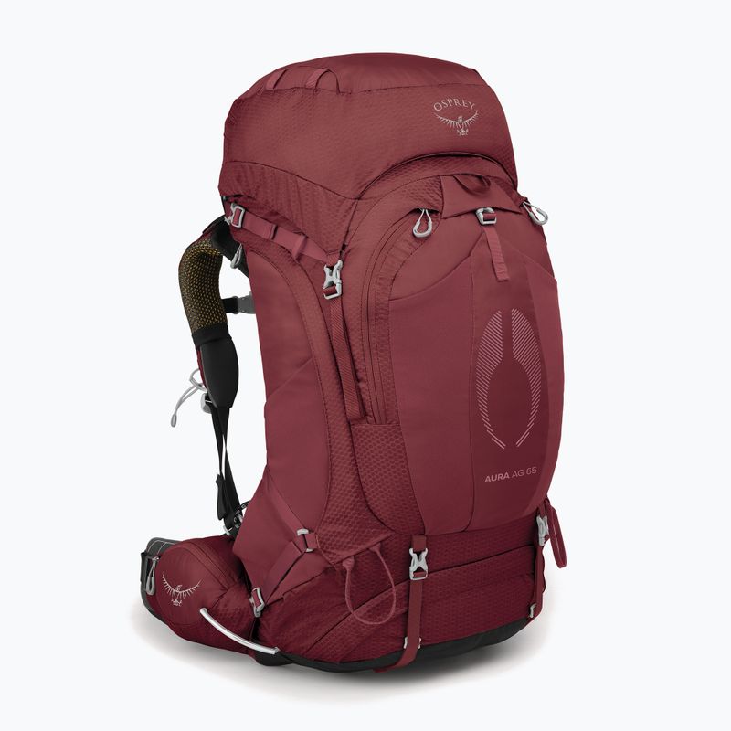 Zaino da trekking da donna Osprey Aura AG 65 l M-L berry sorbet red 2