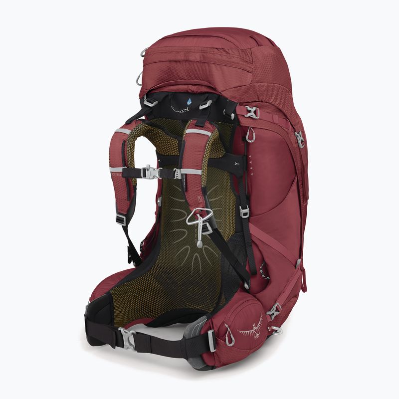 Zaino da trekking da donna Osprey Aura AG 65 l M-L berry sorbet red 4