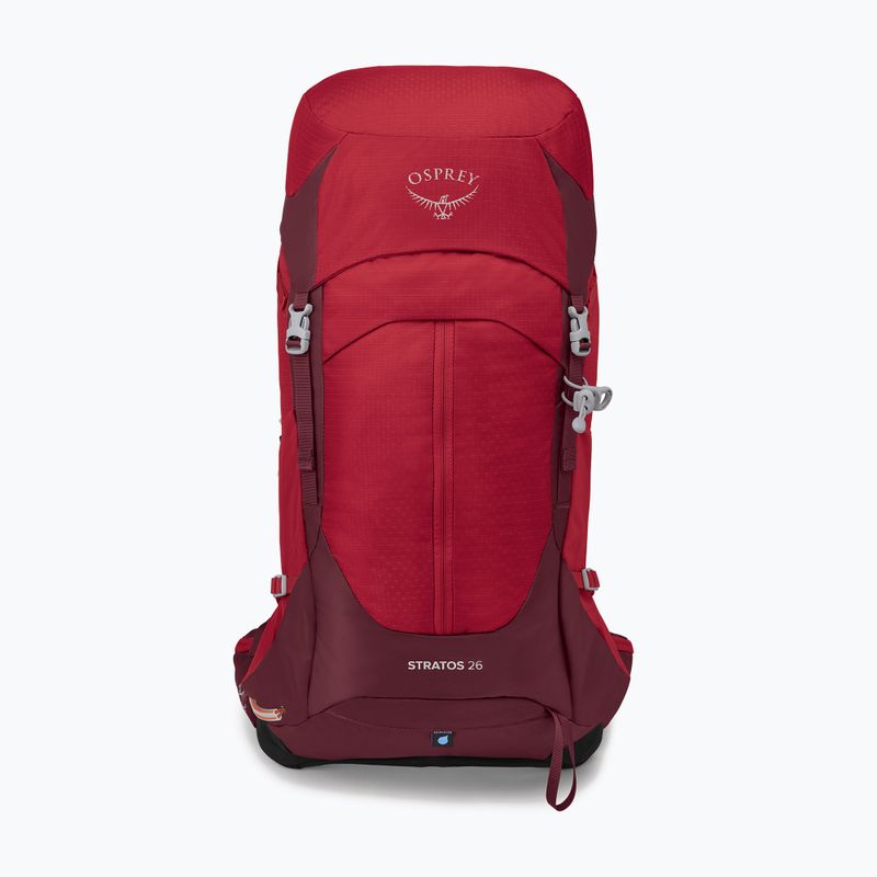 Zaino da trekking da uomo Osprey Stratos 26 l poinsettia red 11