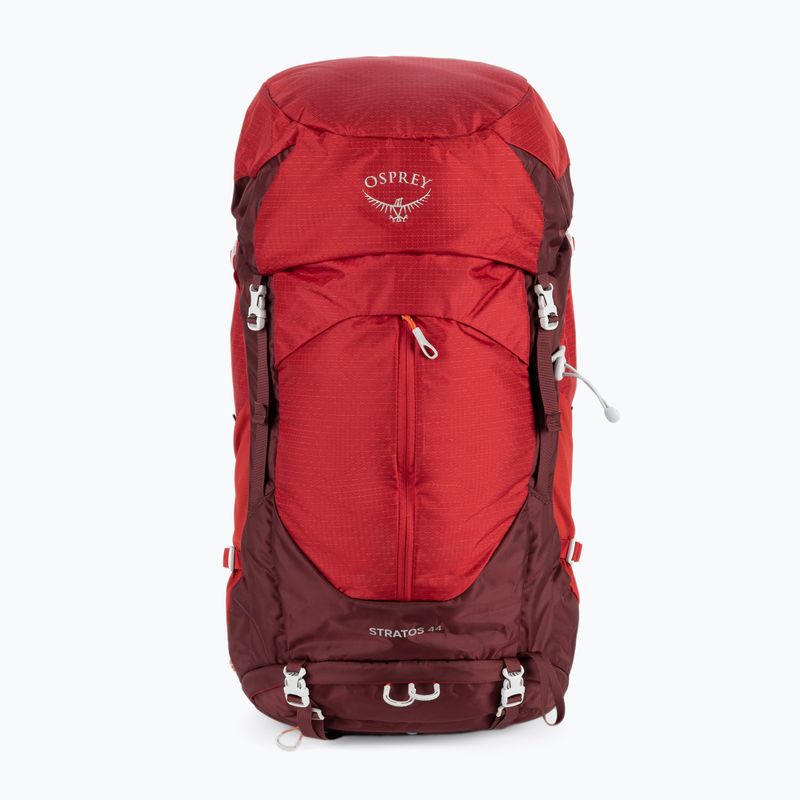 Osprey Stratos 44 l zaino da trekking da uomo rosso poinsettia