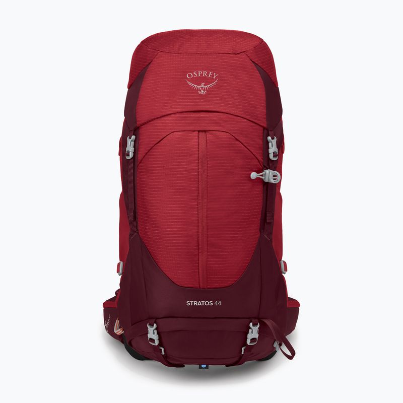 Osprey Stratos 44 l zaino da trekking da uomo rosso poinsettia 6