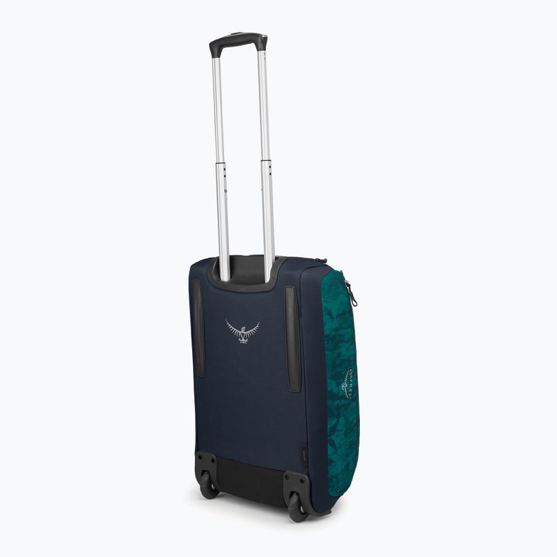 Osprey Daylite Carry-On Wheeled Duffel 40 l borsa da viaggio con stampa del fogliame di palma 3