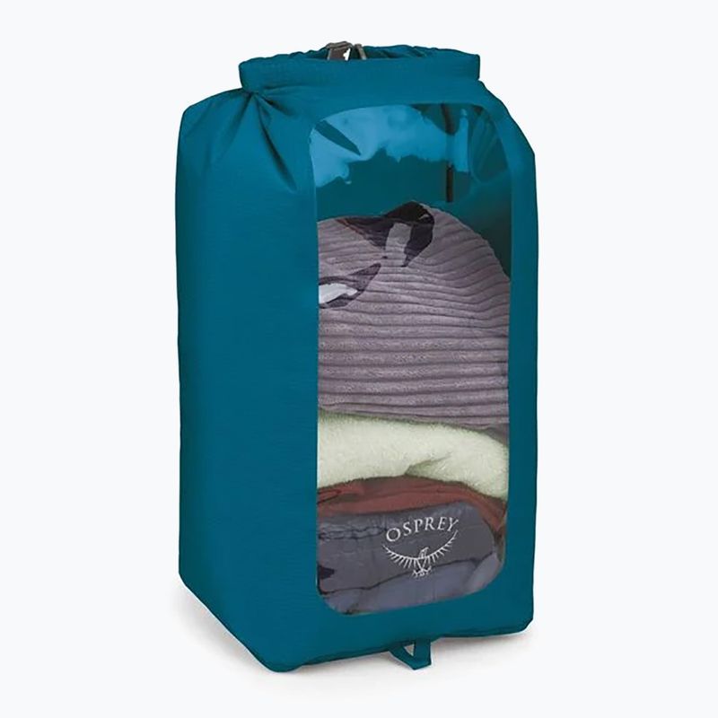 Sacco a secco Osprey con finestra 35 l, blu, fronte acqua 2