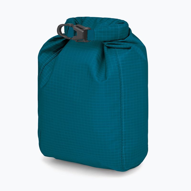Sacco a secco Osprey con finestra da 3 l, blu, fronte acqua 3
