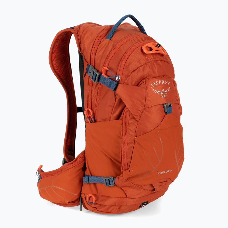 Zaino da bicicletta Osprey Raptor 14 l arancione fuoco da uomo 2