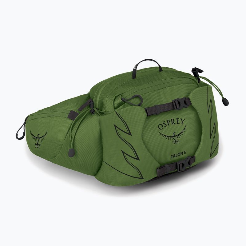 Osprey Talon 6 l cintura verde/sacco reni da uomo nero 2