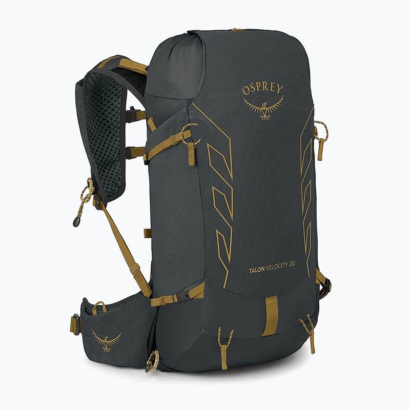 Zaino da trekking da uomo Osprey Talon Velocity 20 l dark charcoal/tumbleweed yellow 2