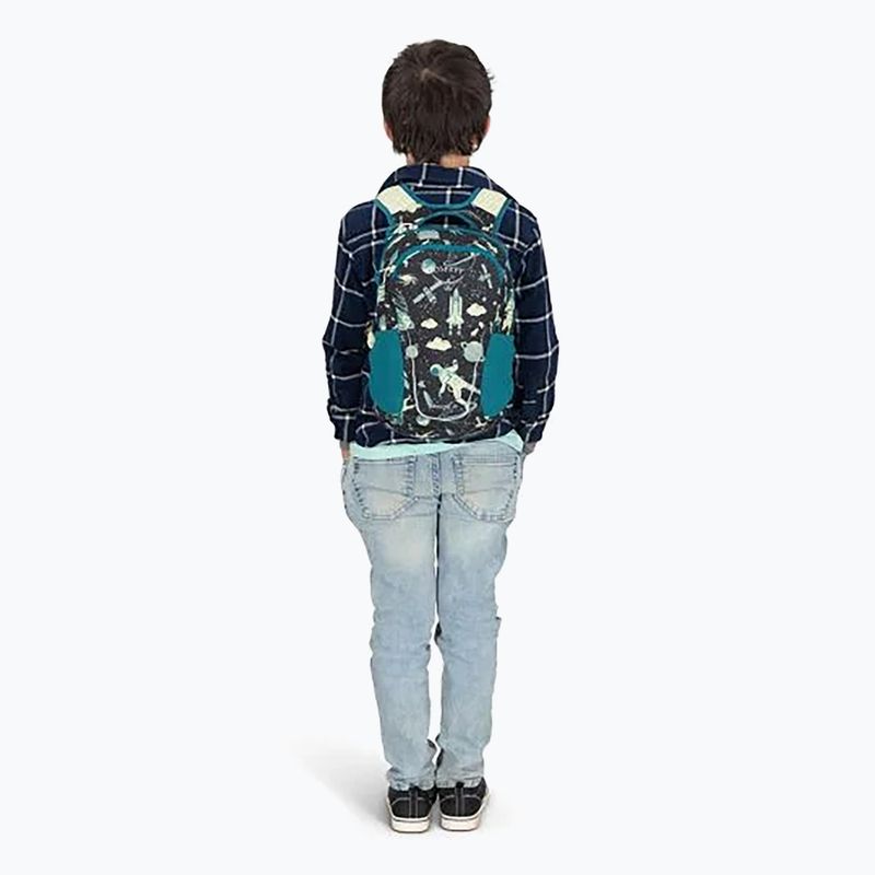 Osprey Daylite Youth Pack 9 l zaino per bambini con stampa spaziale e blu antico 8