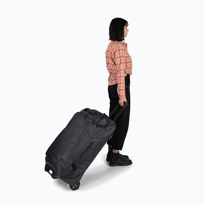Osprey Transporter Wheeled Duffel 90 l raven black borsa da viaggio 7