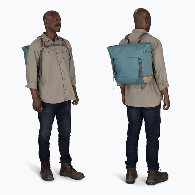 Osprey Daylite Large Tote 26 l borsa da viaggio blu cascata / marrone latte 4