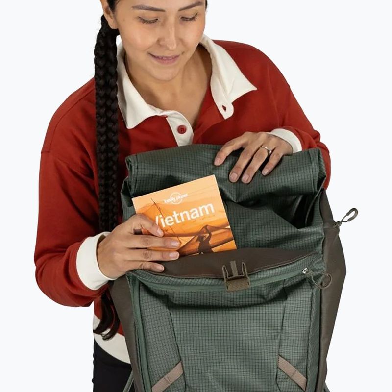 Zaino Osprey Transporter Roll Top 20 l pine leaf city 8