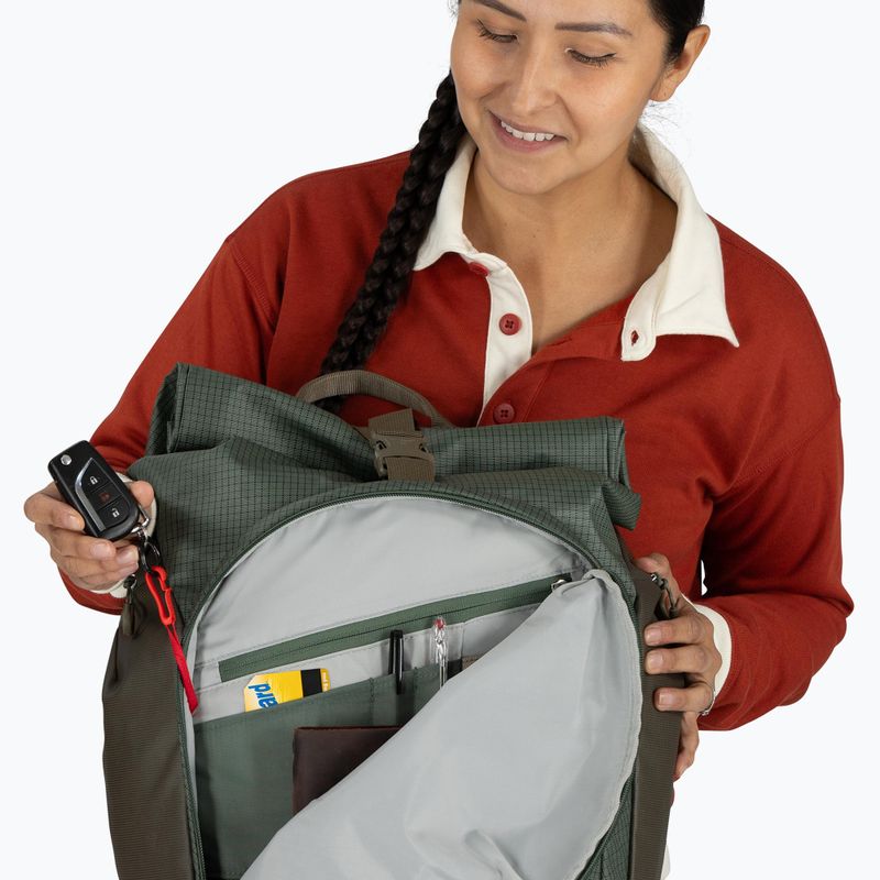 Zaino urbano Osprey Transporter Roll Top 30 l foglia di pino 14