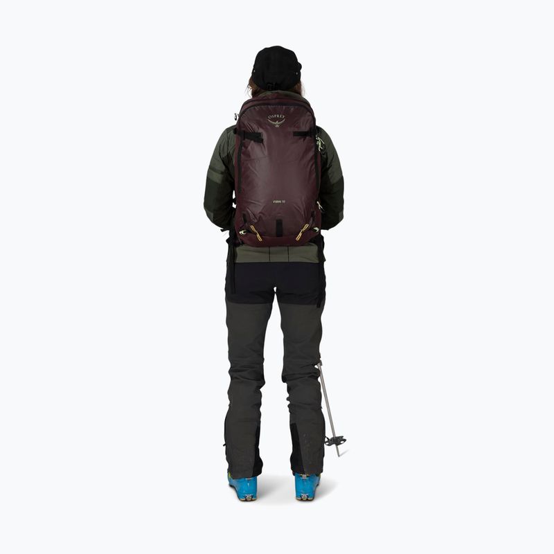 Osprey Firn 18 l zaino da paracadutismo sambuco viola/verde menta 6