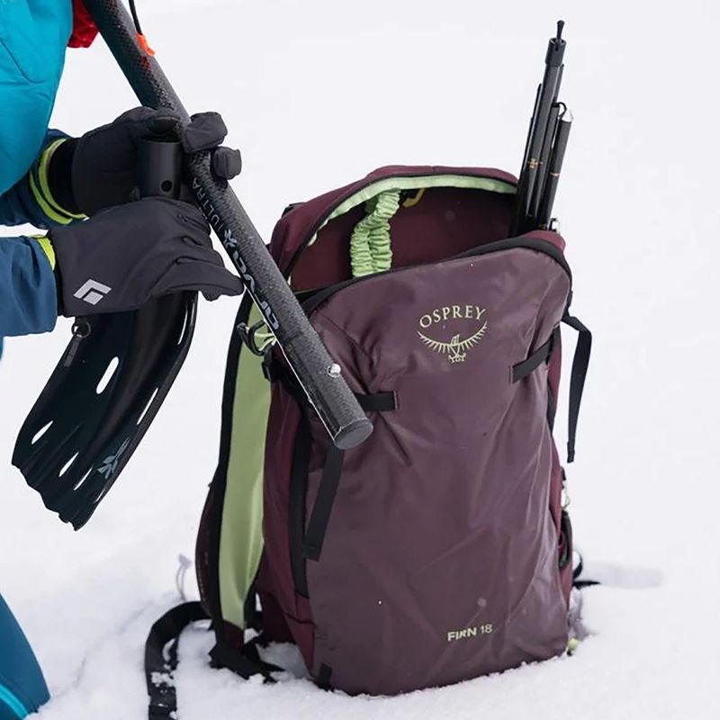 Osprey Firn 18 l zaino da paracadutismo sambuco viola/verde menta 13