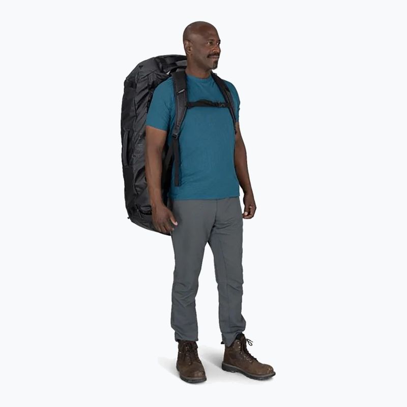 Osprey Transporter Duffel 150 l raven black borsa da viaggio 6