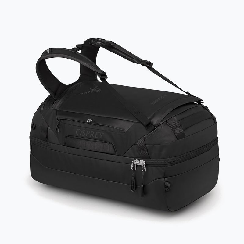 Osprey Transporter Duffel 44 l raven black borsa da viaggio 2
