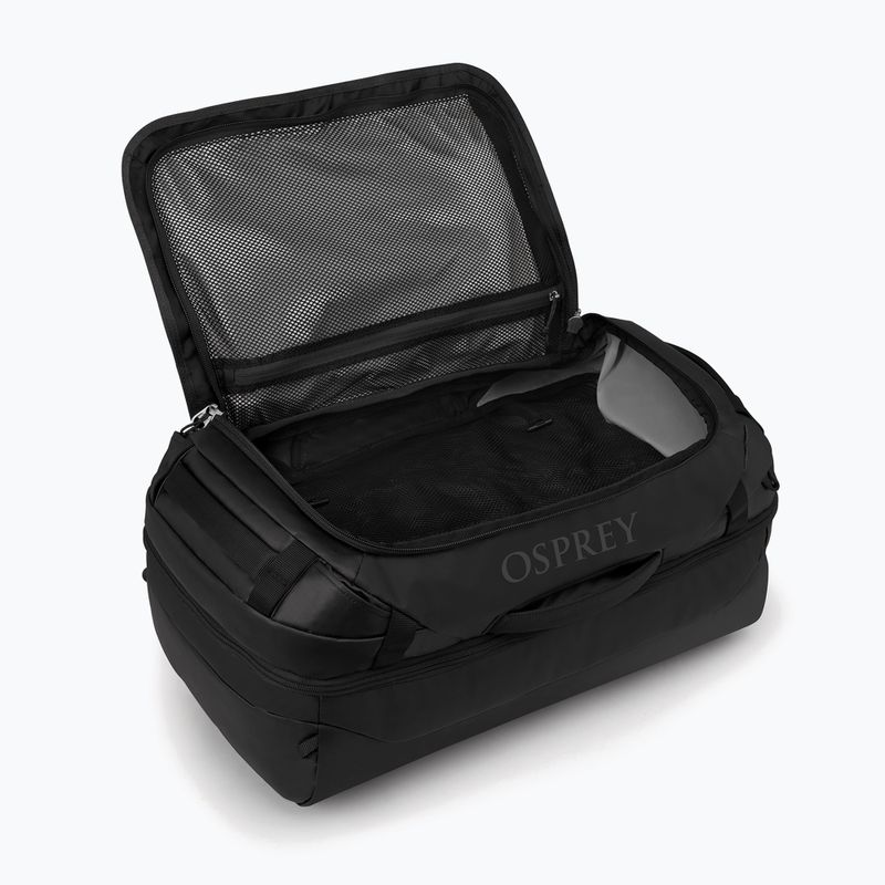Osprey Transporter Duffel 44 l raven black borsa da viaggio 4