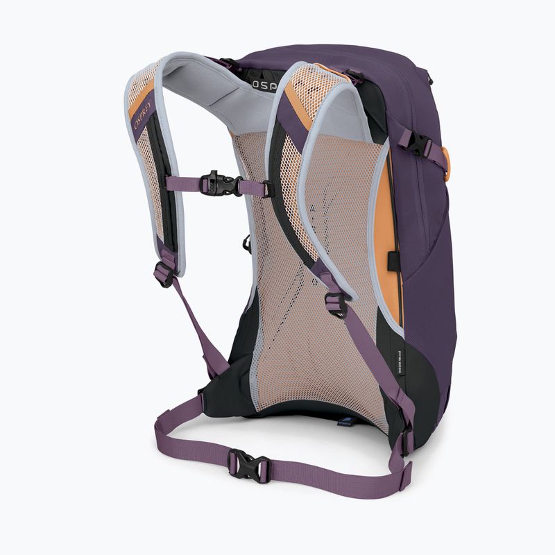 Zaino da trekking Osprey Hikelite 18 l inchiostro viola / crepuscolo viola / arancione cheddar 3