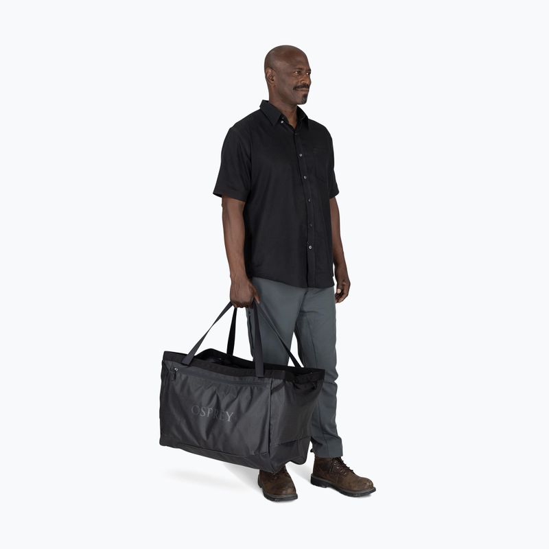 Borsa da viaggio Osprey Transporter Gear Tote 60 l raven black/black 4