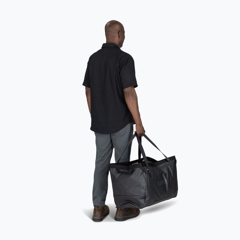 Borsa da viaggio Osprey Transporter Gear Tote 60 l raven black/black 5