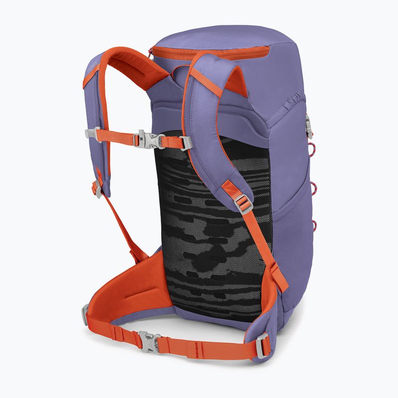 Zaino da trekking per bambini Osprey Jet 18 l euphoria purple/ mars orange 3