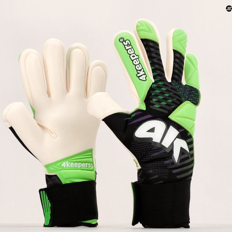 4keepers Neo Optima NC guanti da portiere nero/bianco/verde 11