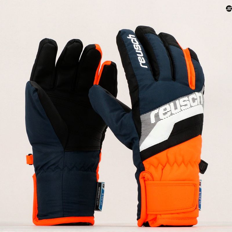 Guanti da sci Reusch Dario R-TEX XT per bambini blu/bianco/shoc orang 6