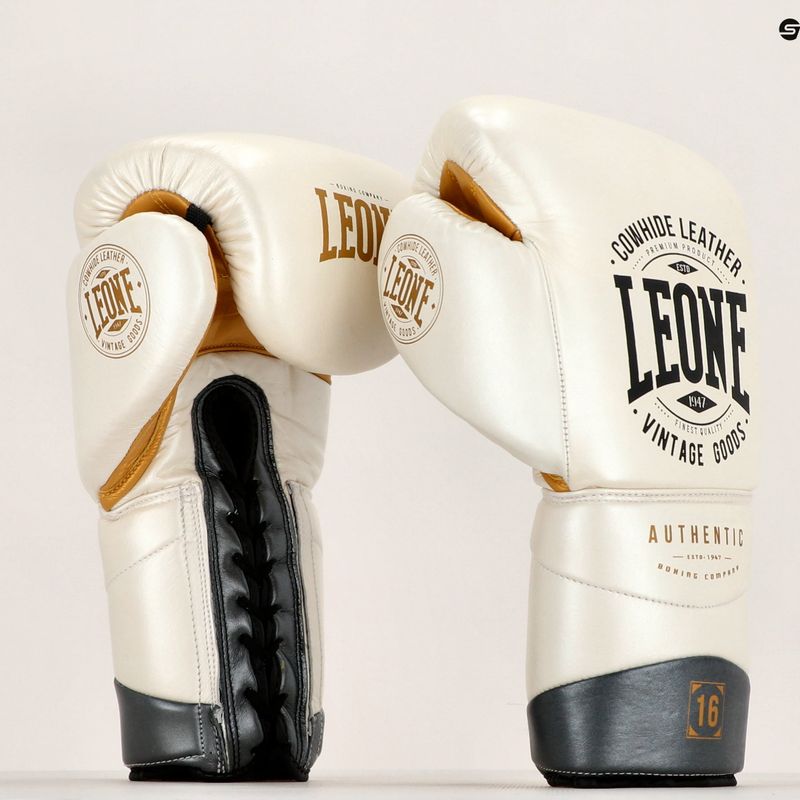 Guanti da boxe LEONE 1947 Authentic 2 bianco 15