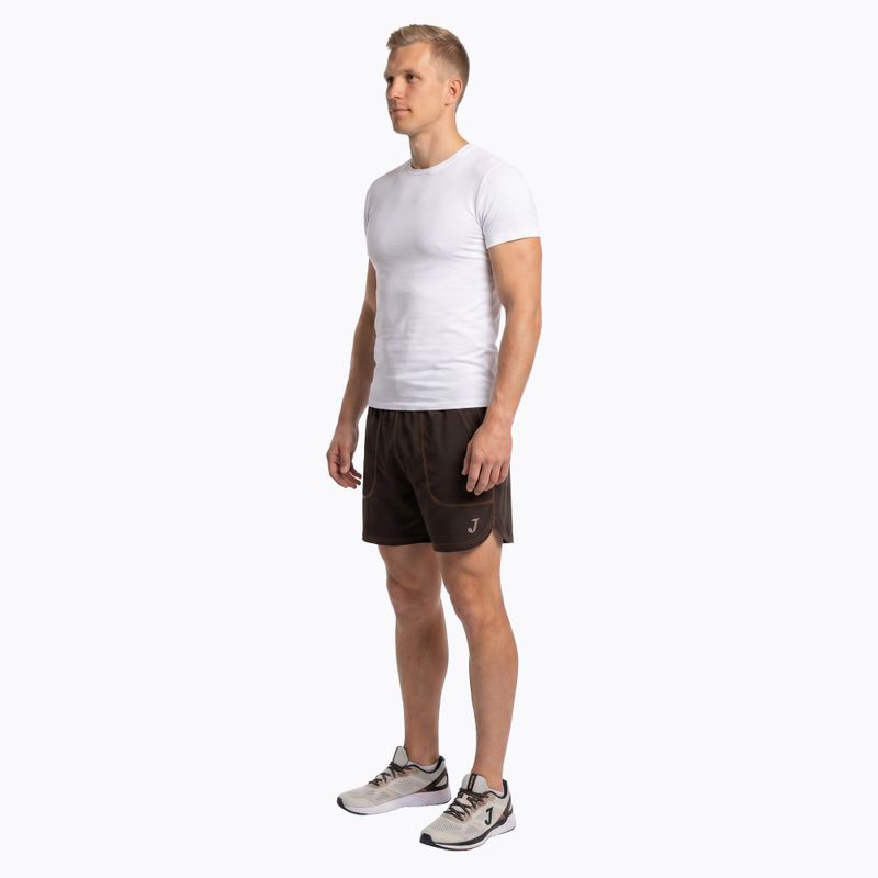 Pantaloncini da corsa Joma R-Combi da uomo, color kaki 4