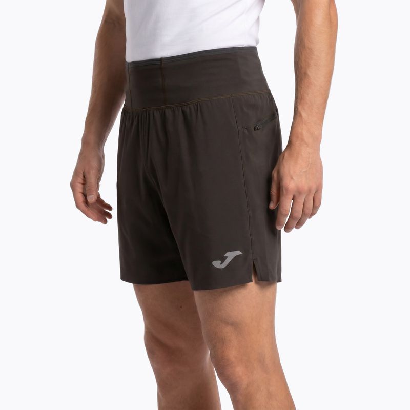 Pantaloncini da corsa Joma R-Combi da uomo, color kaki 6