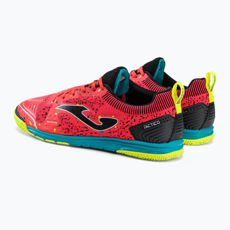 Scarpe da calcio Joma Tactico IN da uomo corallo/turchese 3