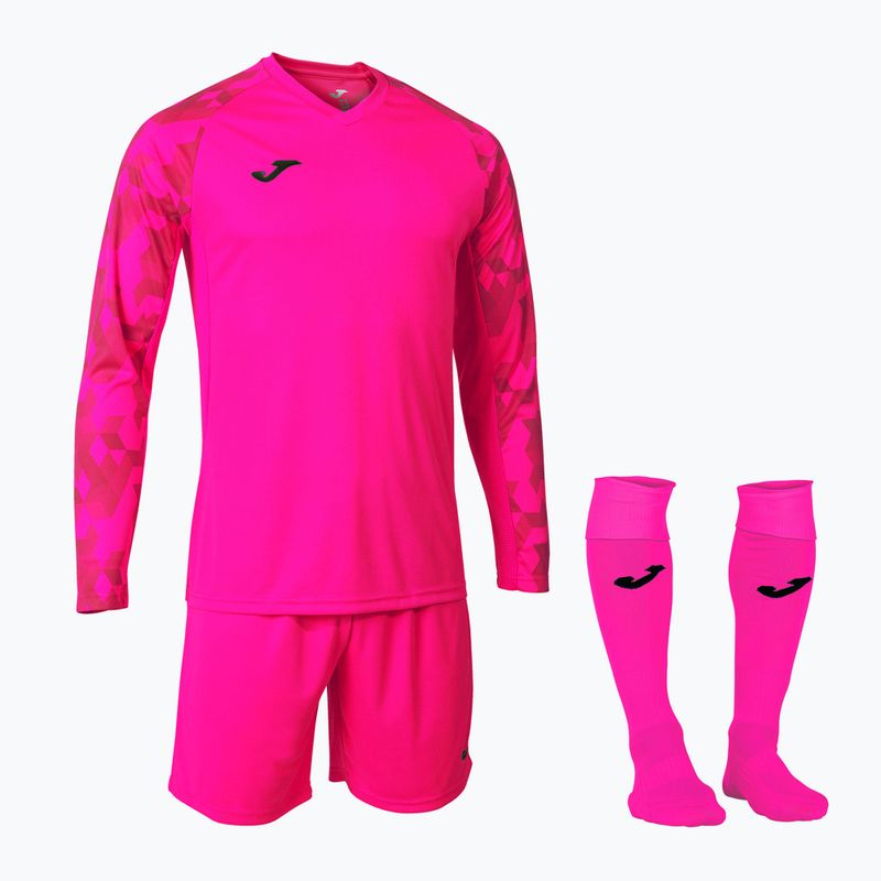 Joma Zamora VII fluor kit da portiere rosa