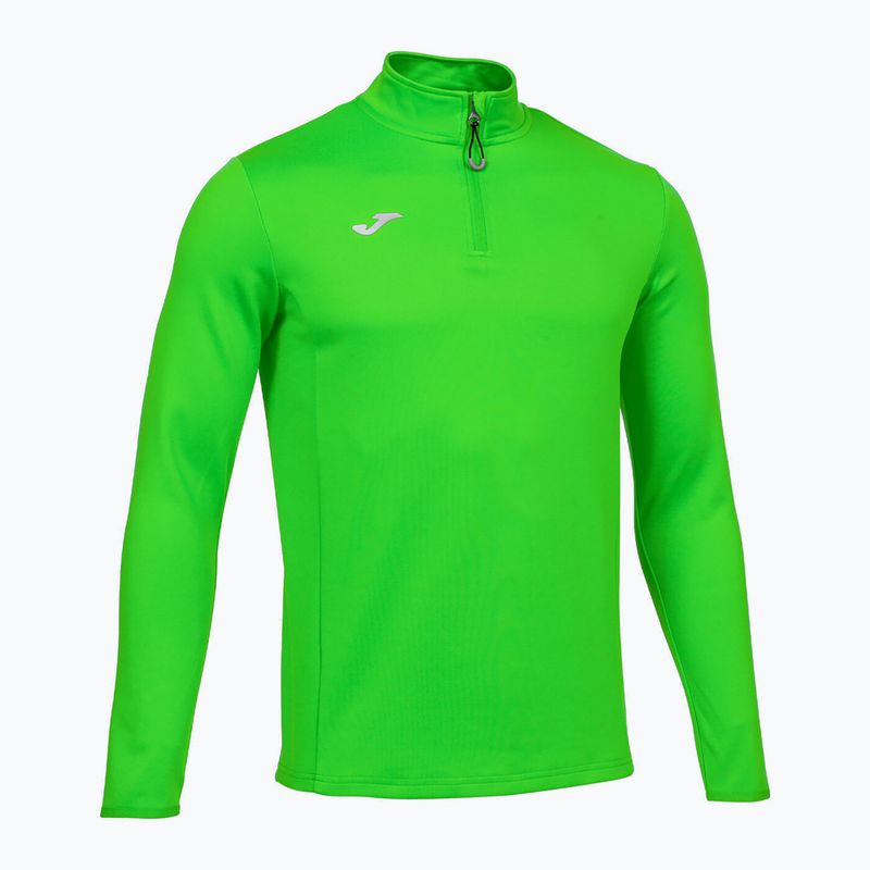 Felpa Joma Running Night da uomo verde fluor