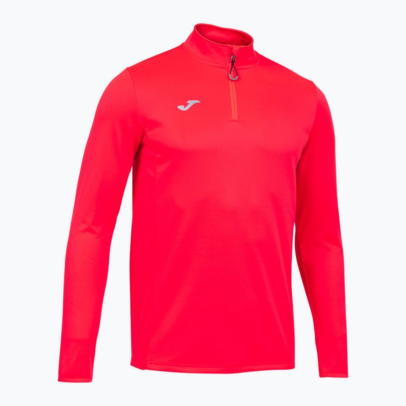Felpa Joma Running Night fluor coral da uomo