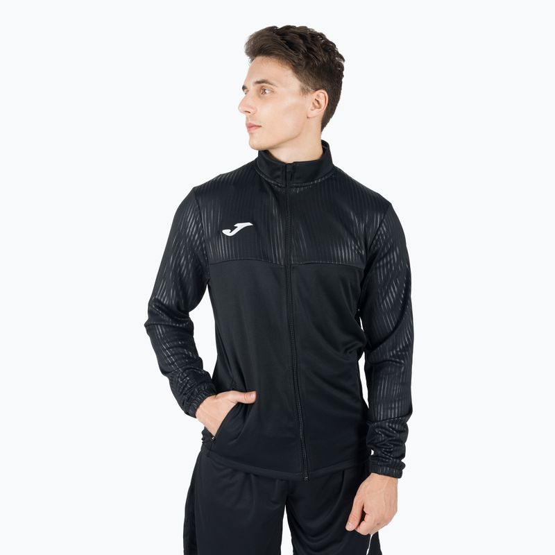 Felpa da tennis da uomo Joma Montreal Full Zip nero 3