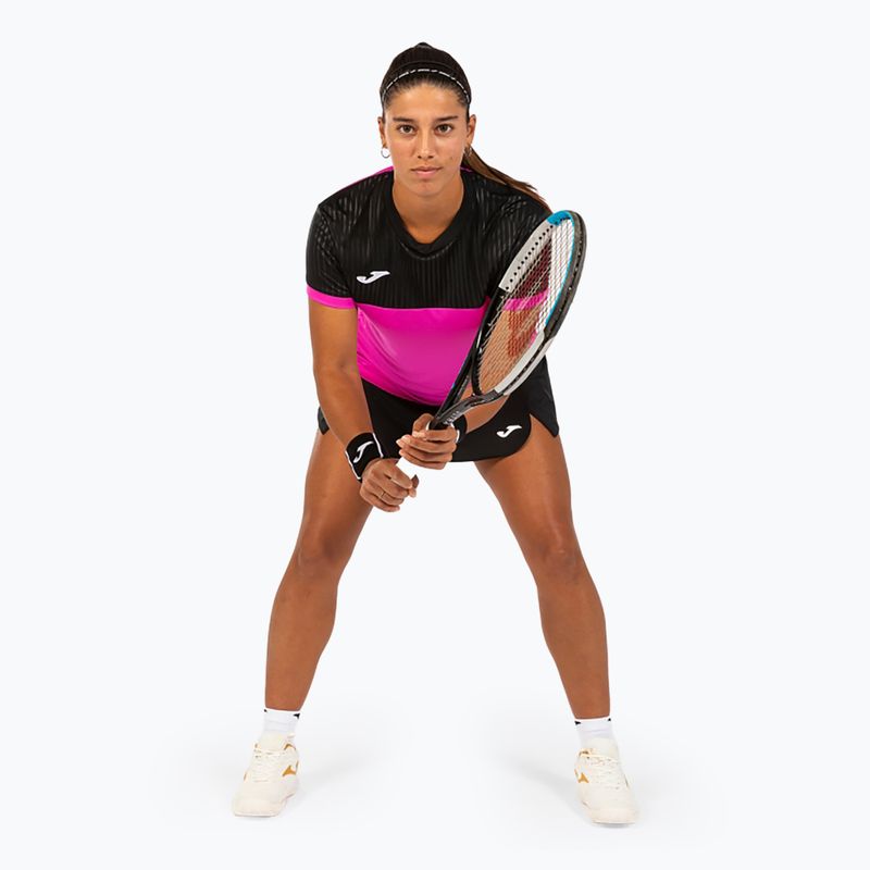 Maglietta Joma Montreal SS fluor rosa/nero 3